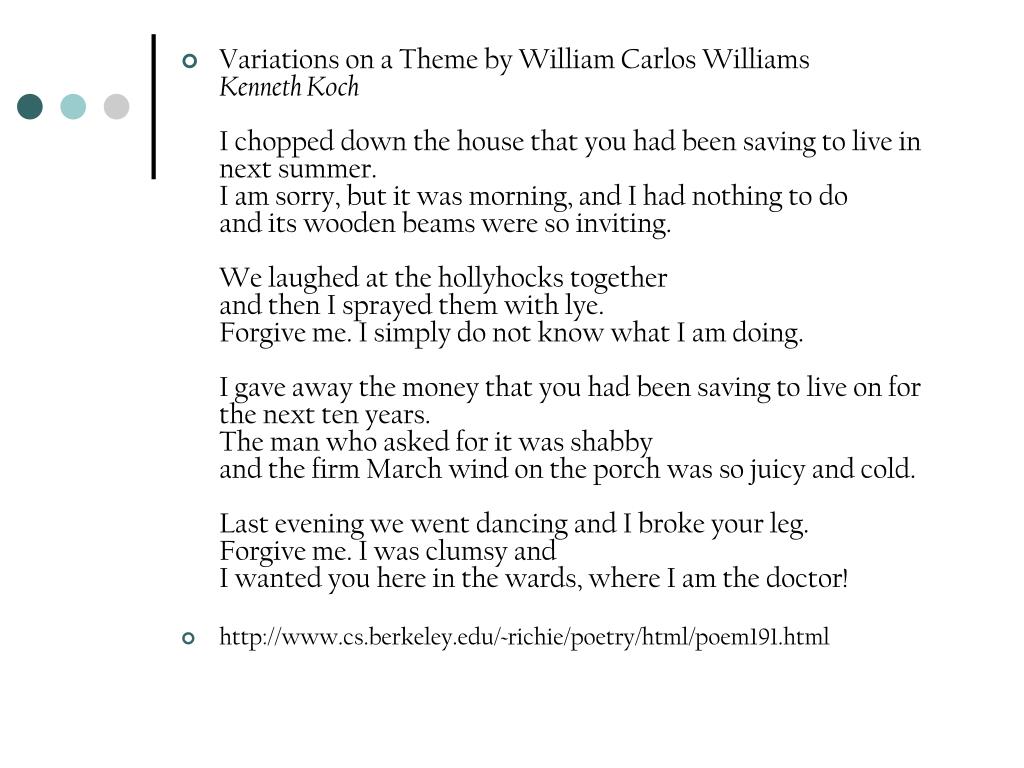 PPT - Ezra Pound and William Carlos Williams PowerPoint Presentation, free  download - ID:4645128