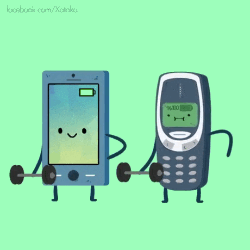An old Nokia-style phone can last longer with a full battery than modern smartphones.