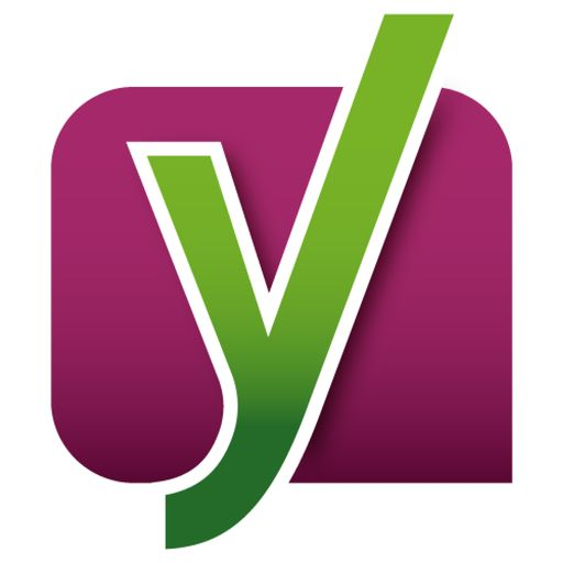 Logo of the Yoast which is a giant Y.