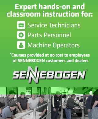 SENNEBOGEN Operator Familiarization Training is included with the purchase and delivery of every new tree care handler.