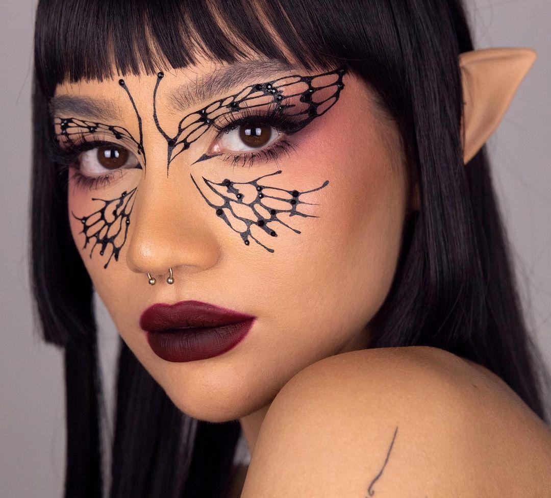 Black Butterfly Eyeliner Makeup