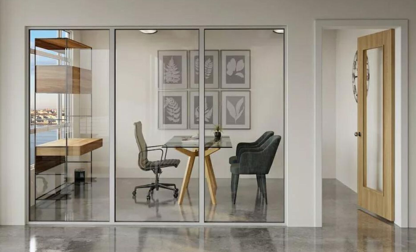 Transparency & Creative Dividers keep an open concept vibe (Source: Internet)