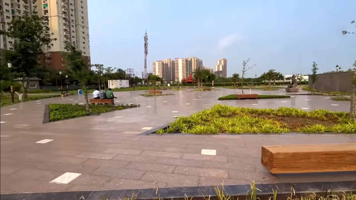 landscape view of Ved Van Park in Noida