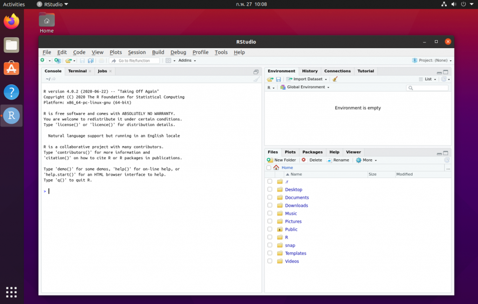 Run R and RStudio on Linux. Source: uedufy.com