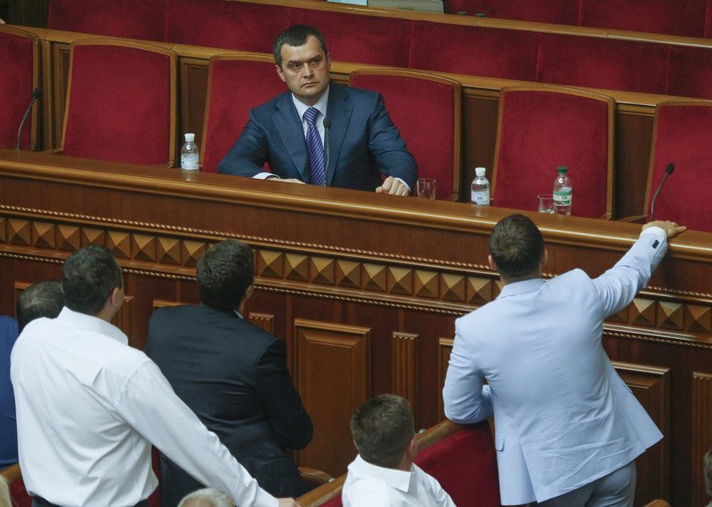 Міністр внутрішніх справ Віталій Захарченко під час виступу в парламенті, 21 травень 2013 року