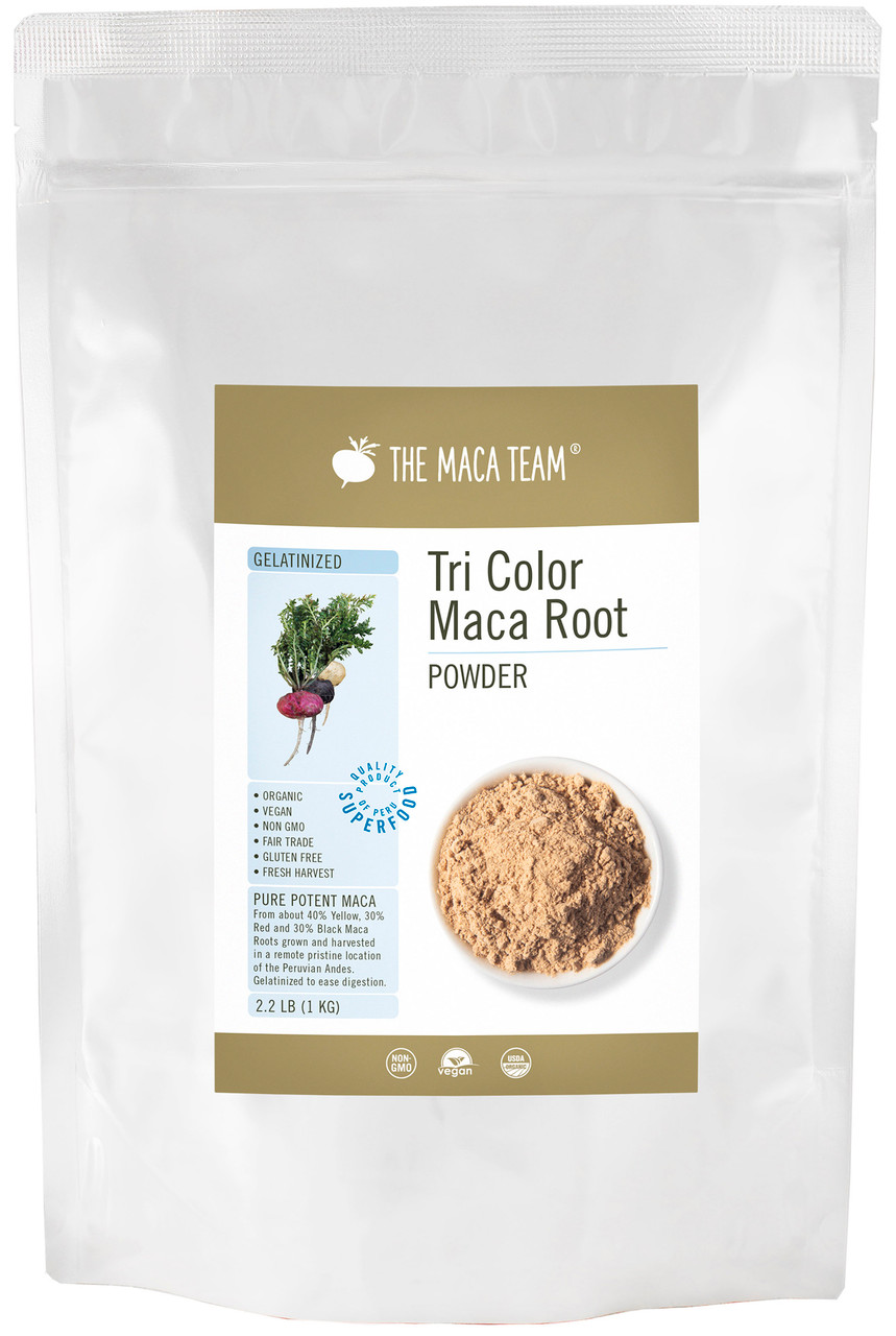 Gelatinized tricolor maca root powder - Shop TheMacaTeam.com.