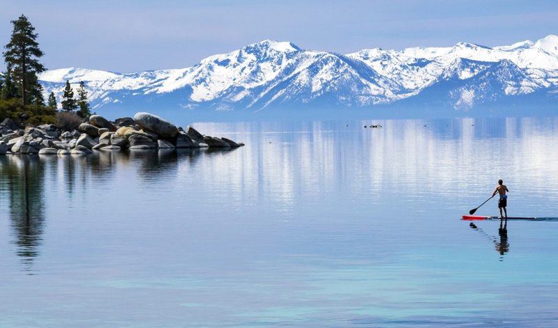 Lago Tahoe con tu tabla de Paddel Sup