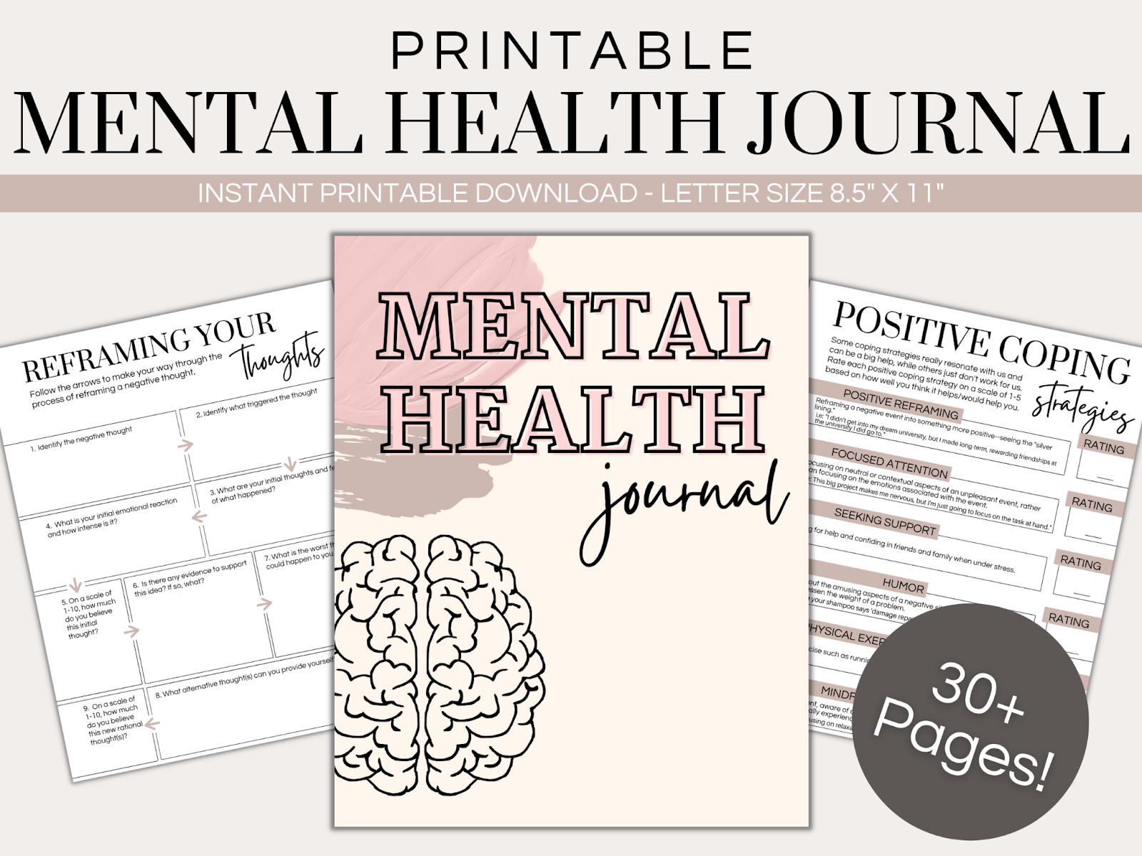 printable mental health journal