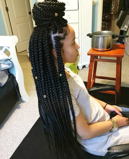 21 Ways to Slay Jumbo Box Braids Like a Queen