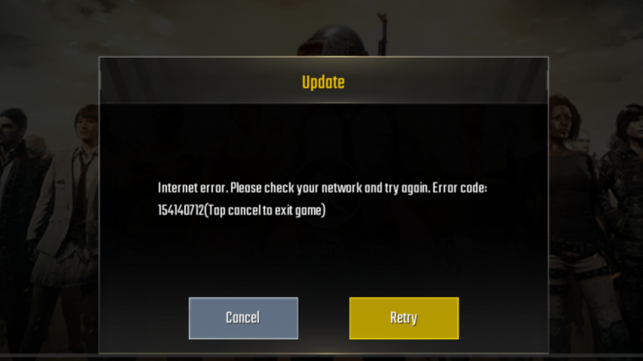 How to fix PUBG Mobile Internet error. Please check your network and try  again. Error code: 154140712 | TechBeasts