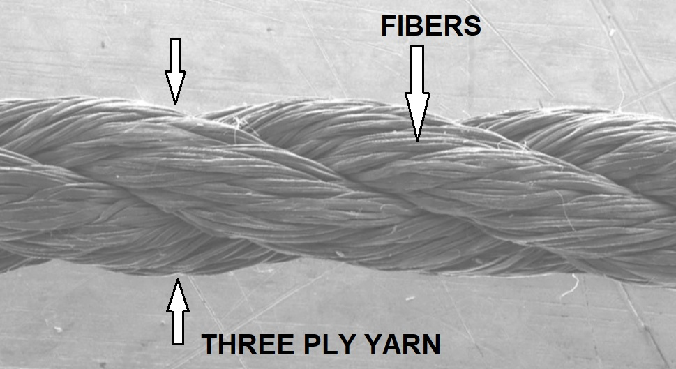 electron microscope image CNT twisted yarn