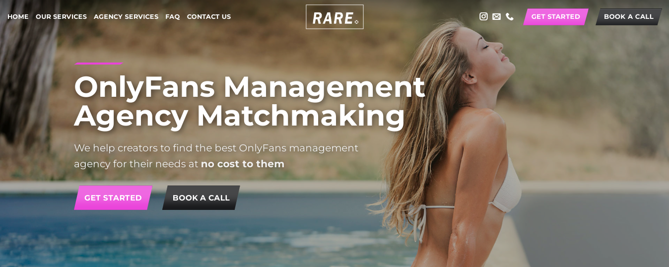 RARE X Network OnlyFans management and marketing agency