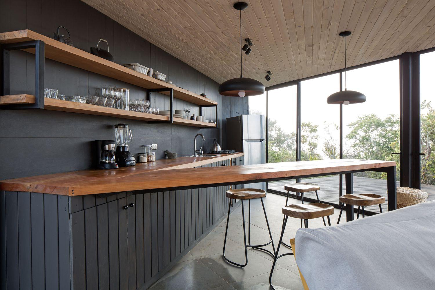 Beautiful Glass Cubic Hillside House Project