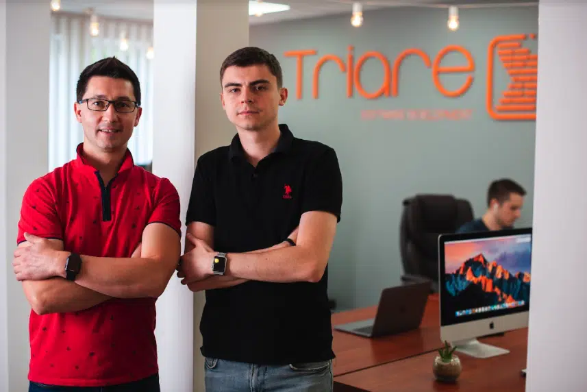 Anton Malyy and his business partner Boris - the two cofounders of TRIARE LLC, from Fairfax, United States