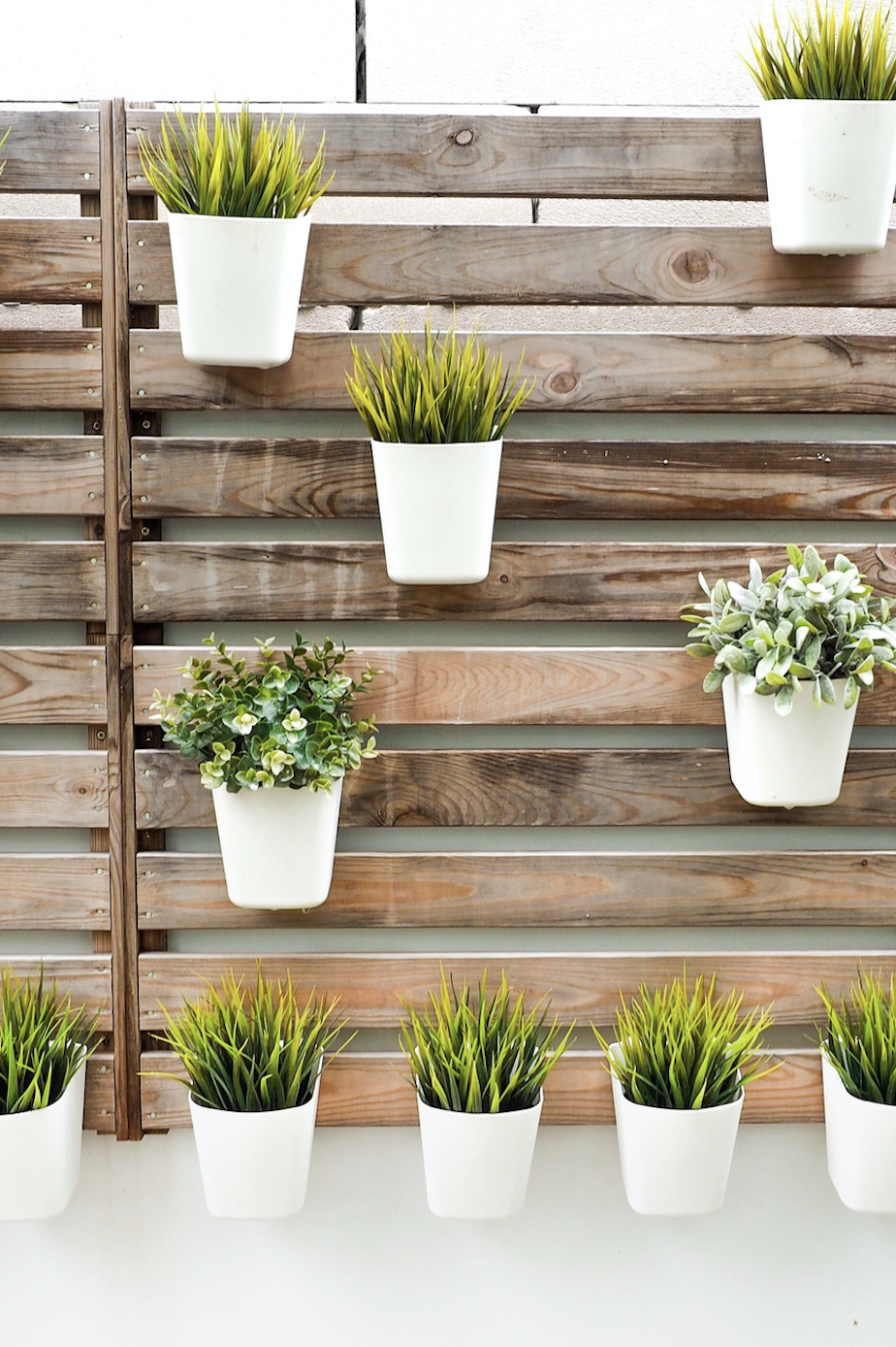 Build the vertical garden frame.