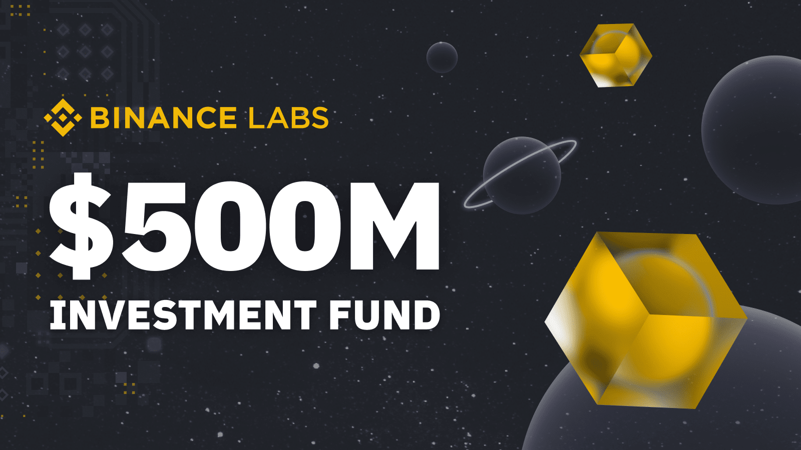 binance labs investment fund 500m