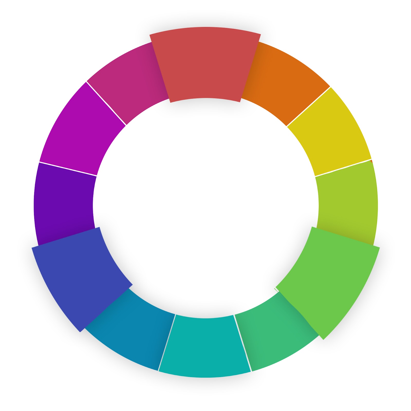 website color schemes triadic wheel