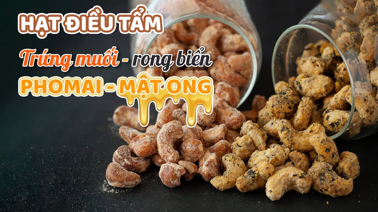 Hạt điều tẩm gia vị đa dạng về giá cả