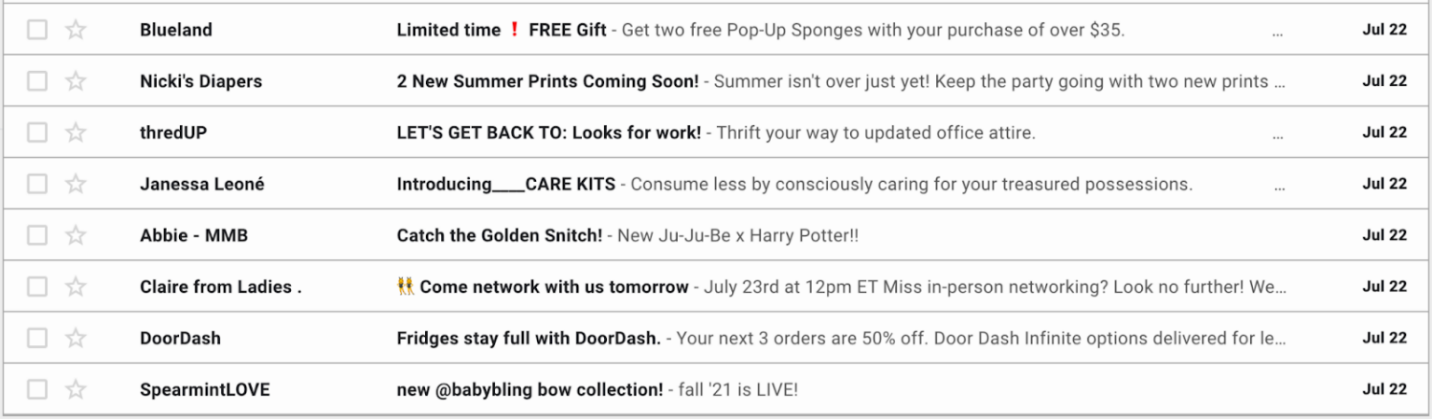 Craft compelling email subject lines example