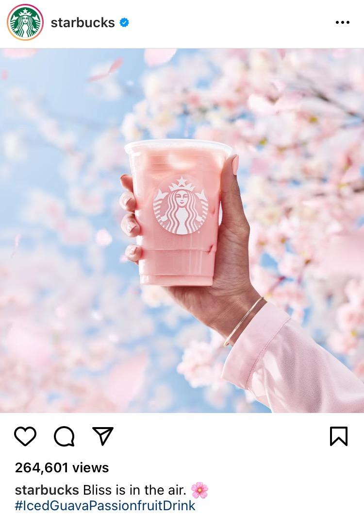 Starbuck's Instagram post 