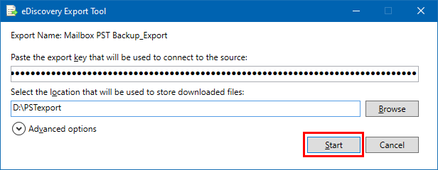 Export PST from office 365 webmail