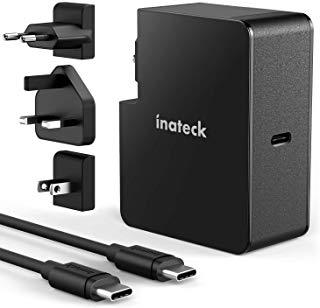 Inateck - Cargador USB C con Cable USB C de 2 m, Fuente de alimentaciÃ³n Tipo C para portÃ¡til y Muchos Otros Dispositivos USB C 60 W Negro