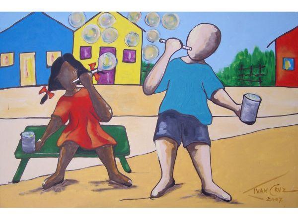 Pintando diversão | Ivan cruz, Imagens dia das crianças, Brincadeiras de  infancia