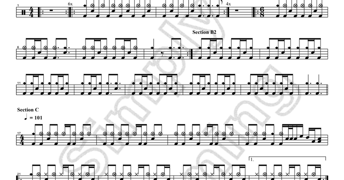 System Of A Down - B.Y.O.B drum tab.pdf - Google Drive