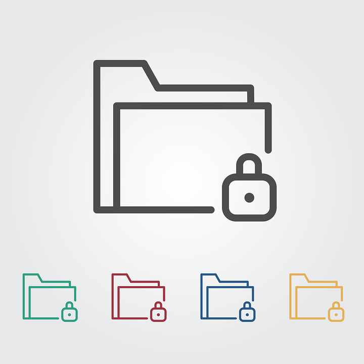 Free Lock Folder vector and picture