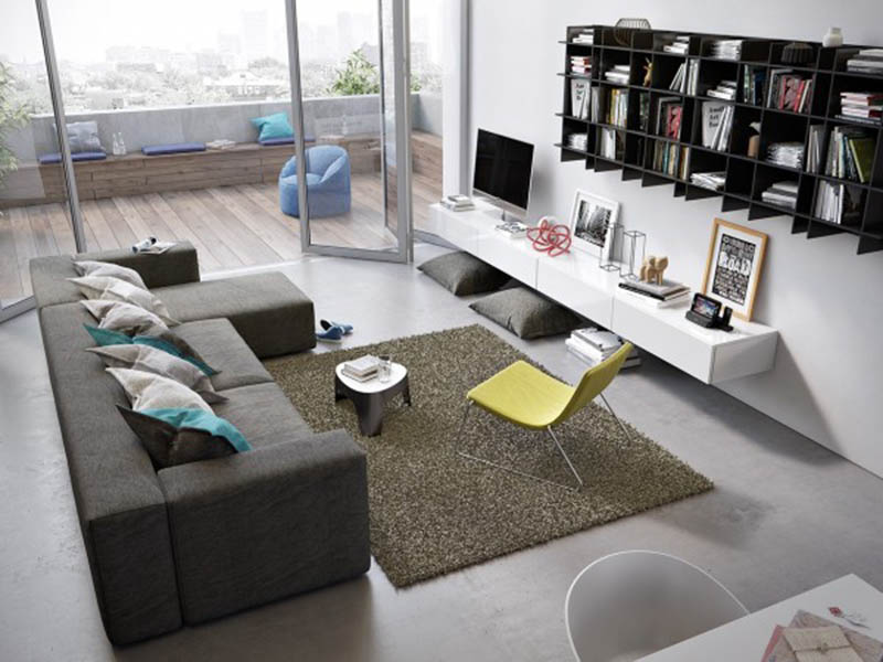 22 Thiết kế nội thất phòng khách tối giản