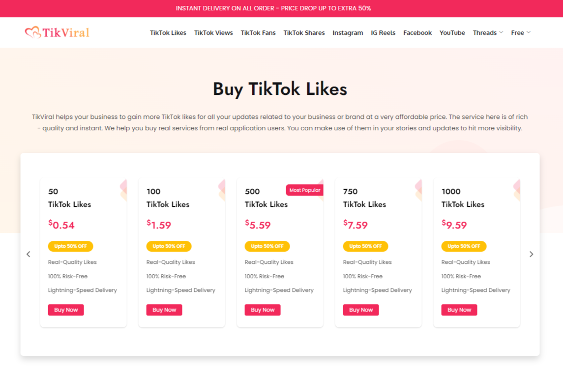 Sites to Buy TikTok Likes from Real Accounts
