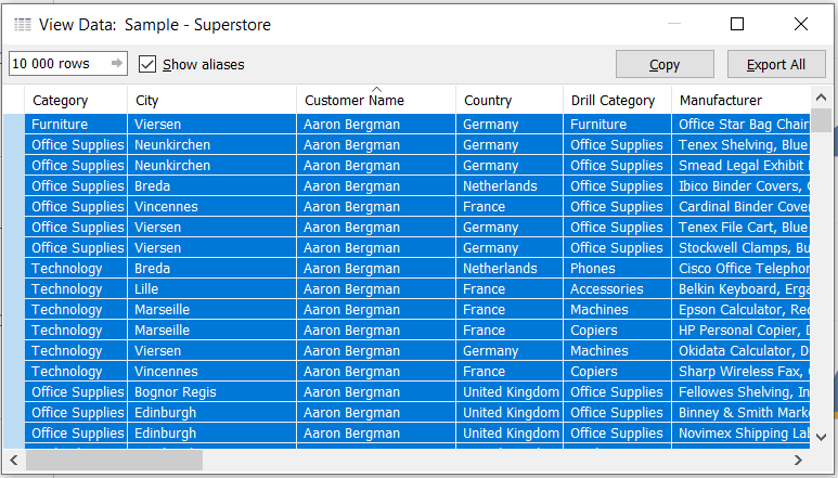 5 Quick Ways to Export Data from Tableau View onto Excel - BI connector  Blog %