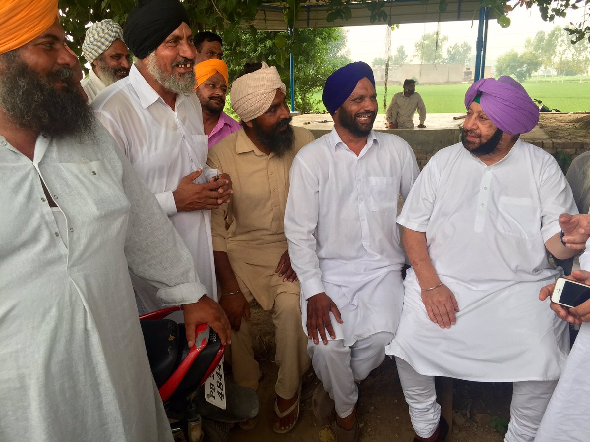 Image result for amarinder singh with farmers