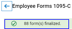 forms finalized message
