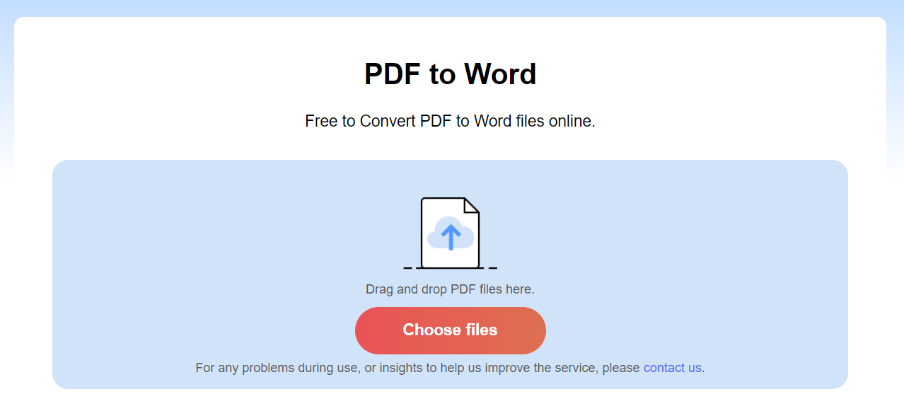 Upload PDF to Online Converter
