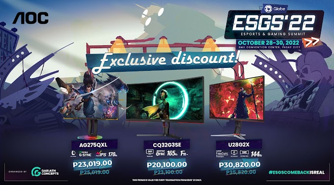 AOC Monitor Philippines celebrates esports and gaming with ESGS 2022 promotion
