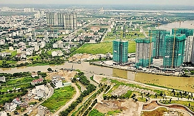 Nhiều dự án ở khu đô thị mới Thủ Thiêm hưởng lợi từ việc UBND TPHCM định giá đất quá thấp vào năm 2013 (Ảnh minh họa)