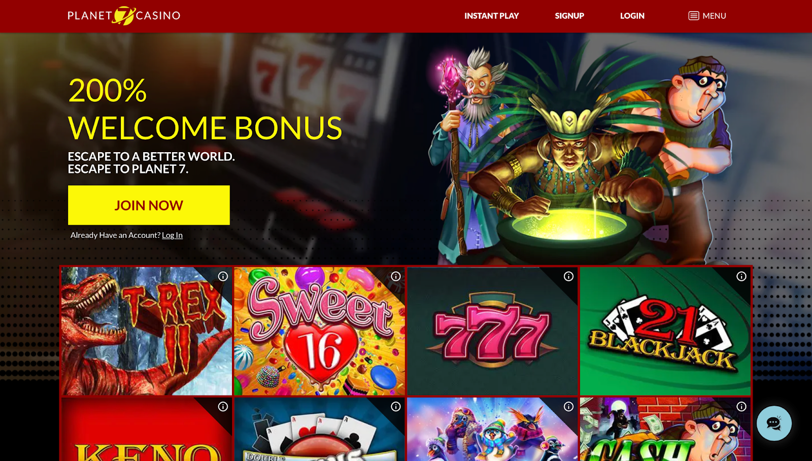 Planet 7 online casino