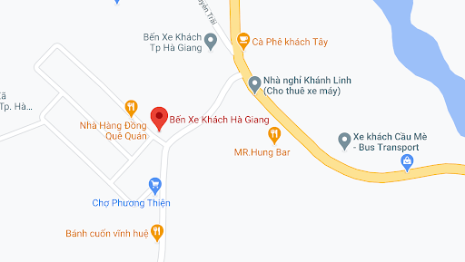 Địa điểm đón/trả khách tại Hà Giang