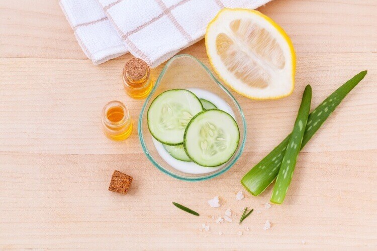 home remedies for hormonal acne aloe cucumber