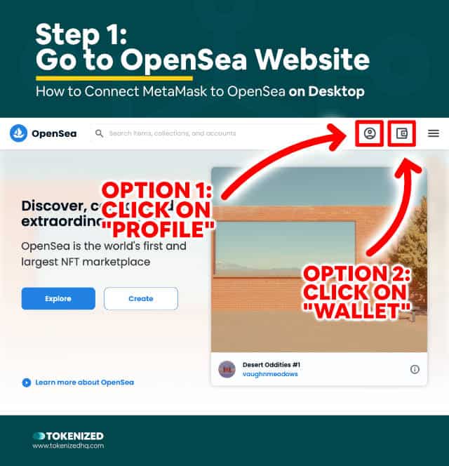 cara menghubungkan metamask dan opensea di pc