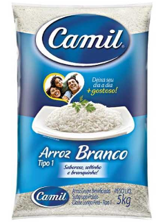 arroz branco tipo 1 Camil