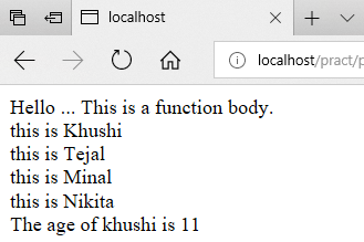 PHP use of function – EasyExamNotes.com