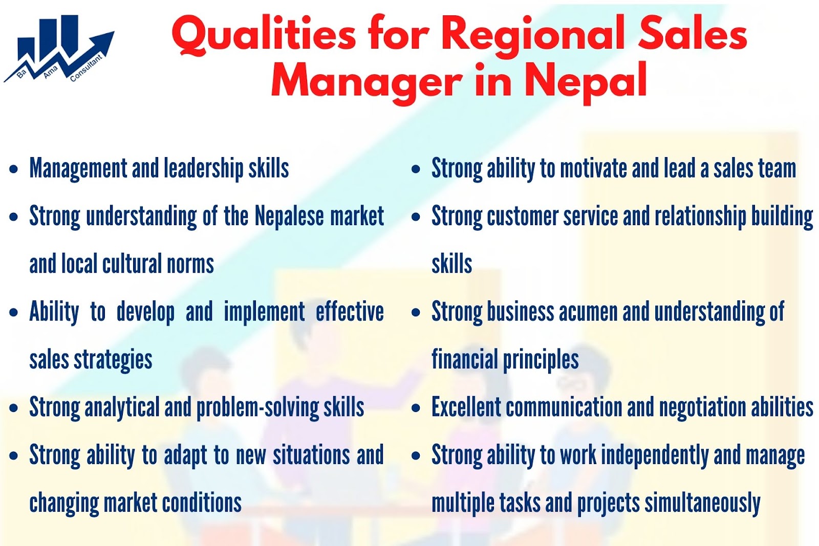 qualities for regional sales manager in Nepal