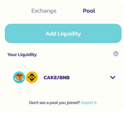 pancakeswap add liquidity