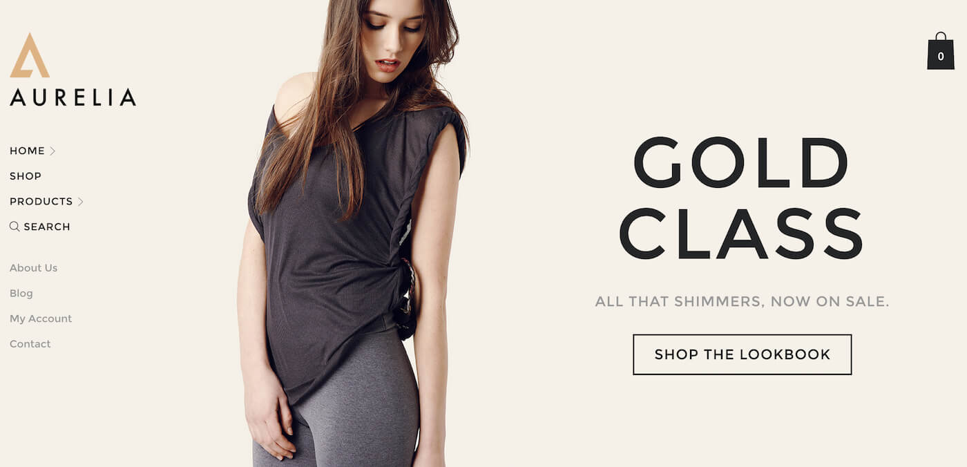 Tema WordPress Aurelia WooCommerce