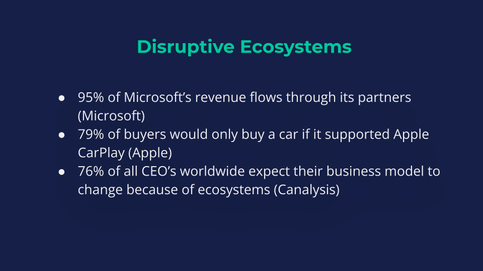 Disruptive ecosystems