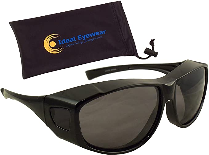 Ideal Eyewear Fit Over Sunglasses with Polarized Lenses - Wear Over Prescription Glasses