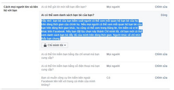 Cách ẩn danh sách bạn bè trên Facebook 6