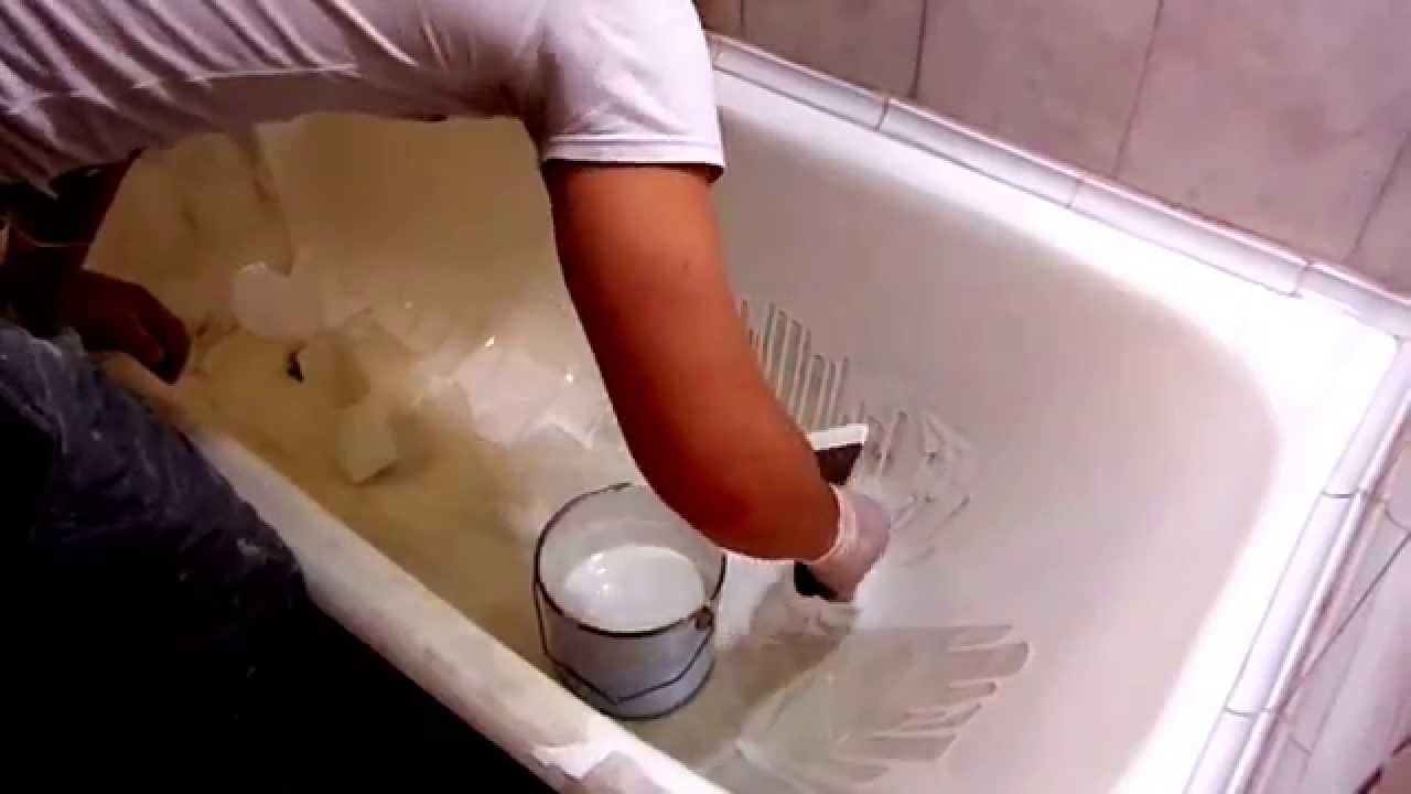 Чем очистить чугунную ванну